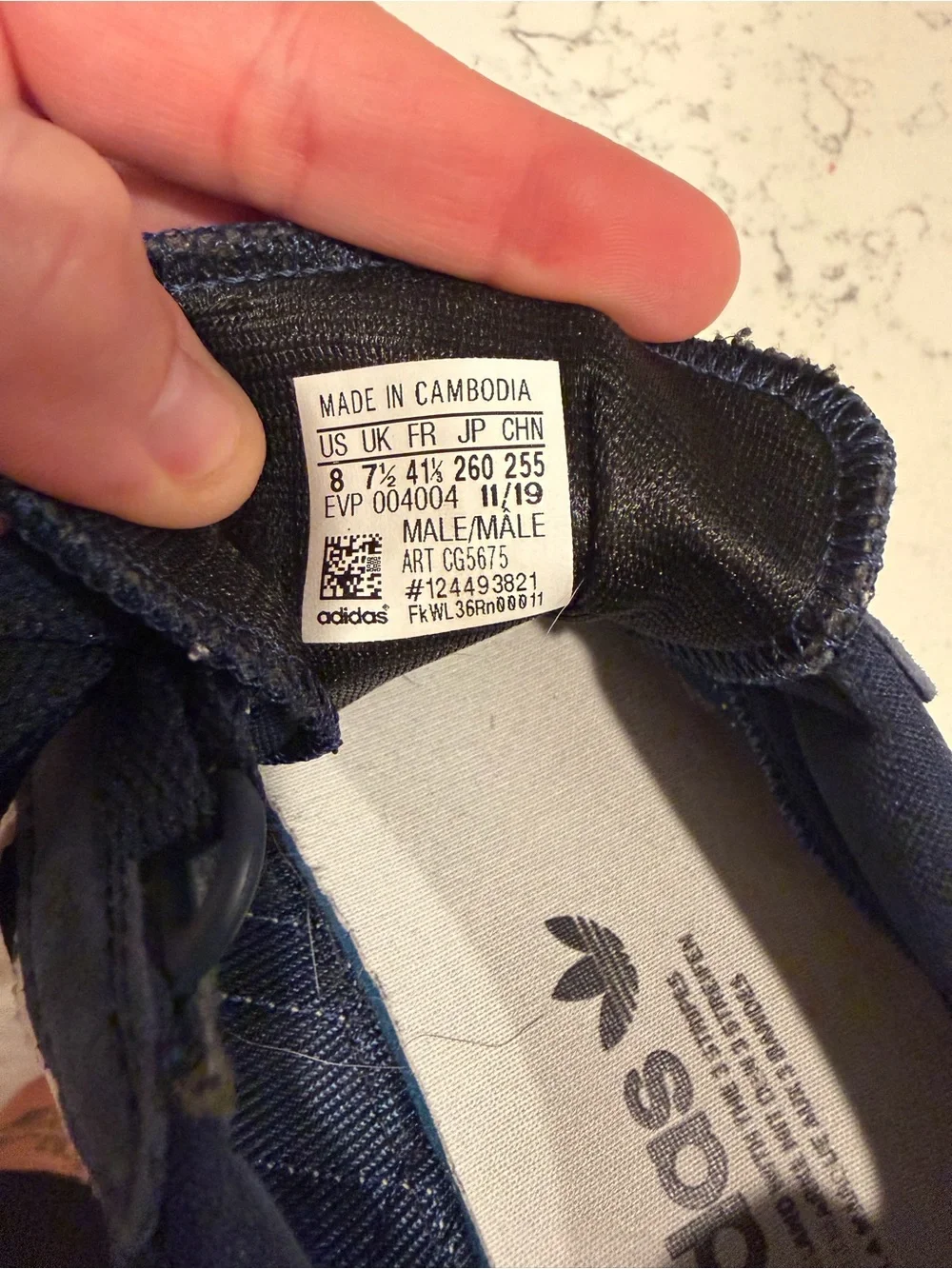 adidas Forest Grove Collegiate Navy Sneakers
